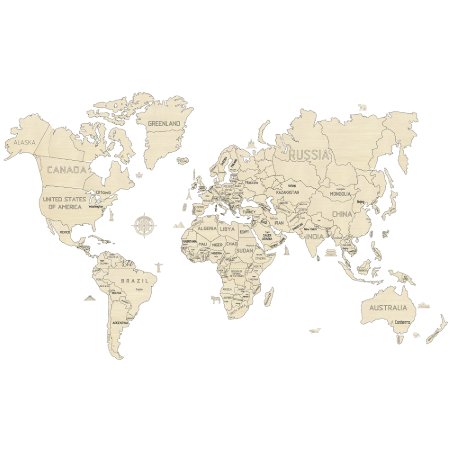 WOODENCITY: WORLD MAP XXL
